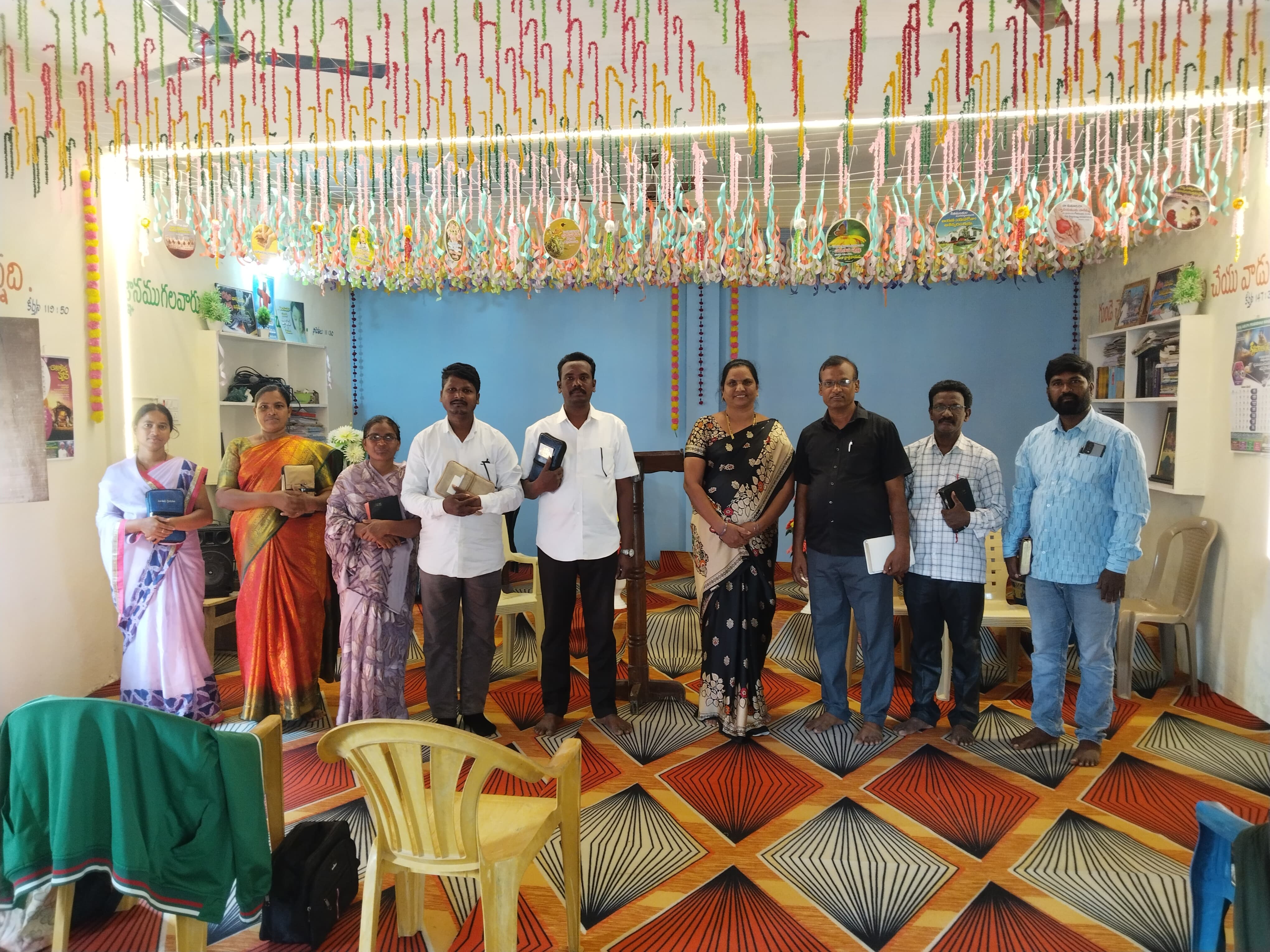 Pastors gathered for the monthly meeting